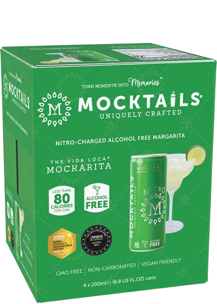 MOCKTAIL ALCOHOL FREE COCKTAIL: The Vida Loca Mockarita Nitro Cans, 27.2 fo