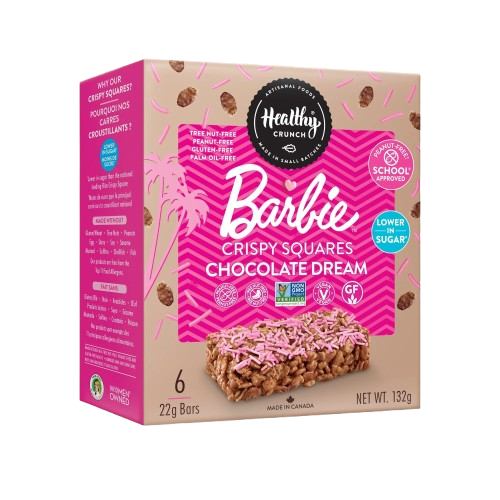 HEALTHY CRUNCH: Barbie Chocolate Dream Crispy Squares, 4.68 oz
