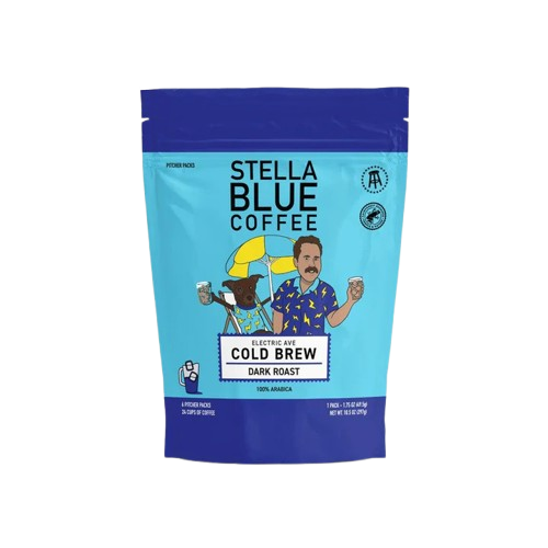 STELLA BLUE: Dark Roast Electric Avenue Cold Brew Coffee, 10.5 oz