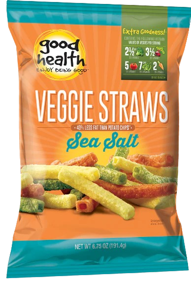 GOOD HEALTH: Veggie Straws Sea Salt, 6.75 oz
