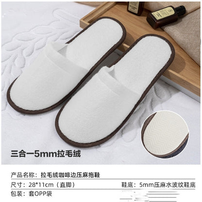 Thick Non-Slip Disposable Slippers for Hotels and Homes