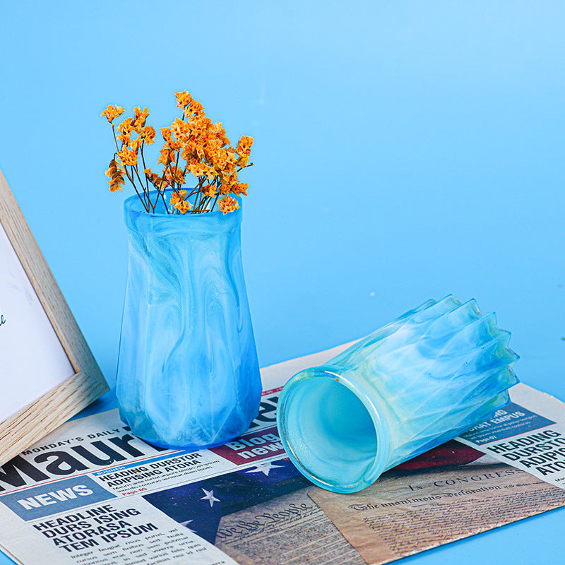 Round Rhombus Crystal Epoxy Mold for Decorative Vase