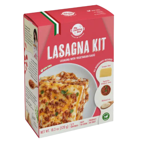 MY COOKING BOX: Lasagna Kit Lasagna with Vegetarian Ragu, 18.38 oz
