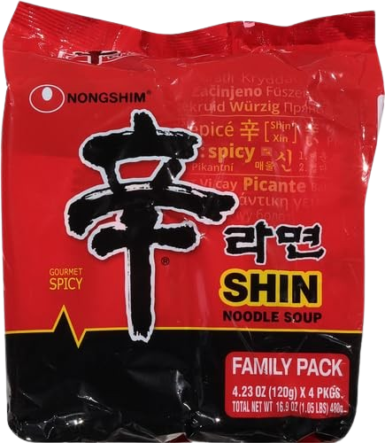 NONG SHIM: Shin Original Noodles, 16.9 oz