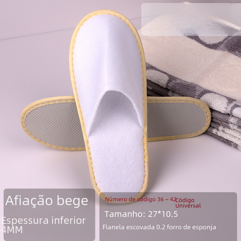 Wholesale Disposable Plush Hotel Slippers