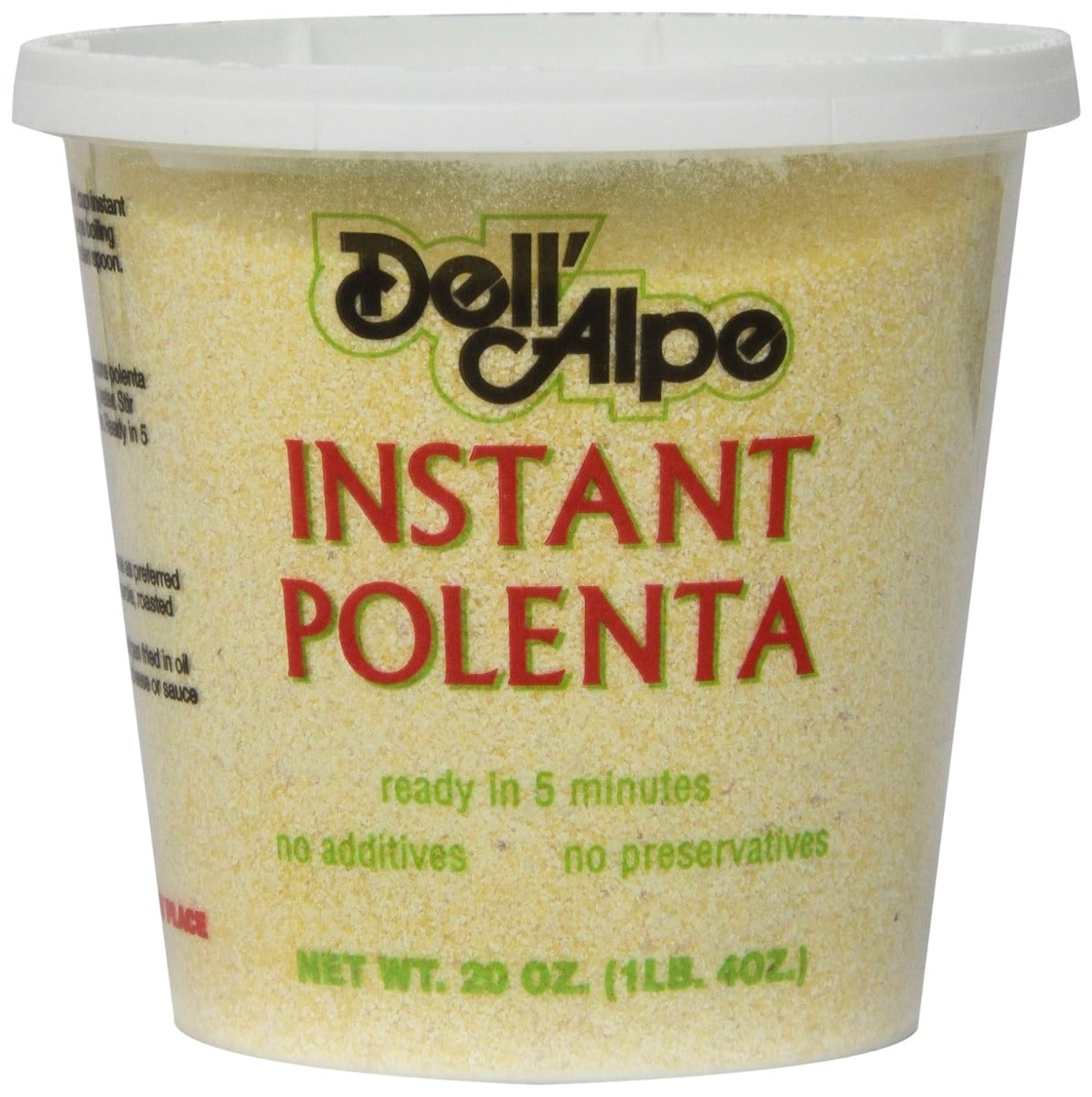 DELL ALPE: Instant Polenta, 20 oz