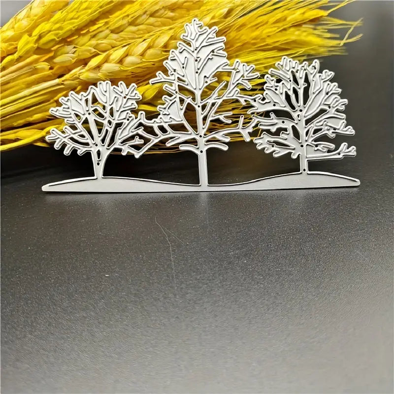 Snow Tree Winter Landscape Metal Cutting Mold Template