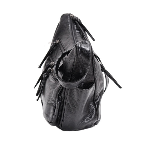 Washed Soft Leather Sling Bag for Moms