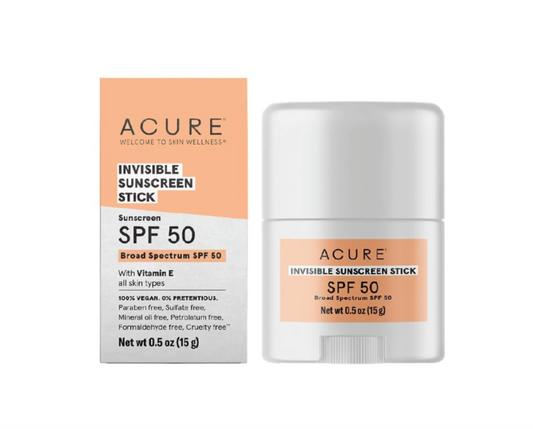 ACURE: Invisible Sunscreen Stick SPF 50, 0.5 oz