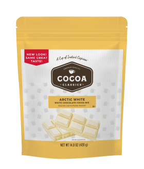 COCOA CLASSICS: Arctic White Chocolate Cocoa Mix Pouch, 14.8 oz