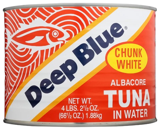 DEEP BLUE: Chunk White Albacore Tuna In Water, 4 lb