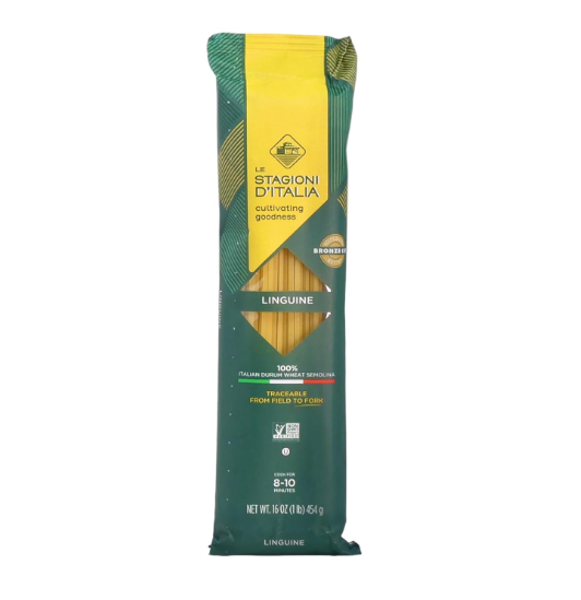 LE STAGIONI D ITALIA: Linguine Wheat Semolina Pasta, 16 oz