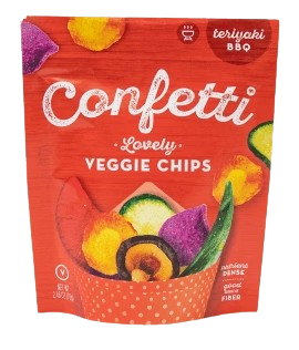 CONFETTI: Teriyaki BBQ Veggie Chips, 2.46 oz