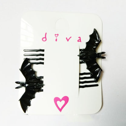 Black Bat Hair Clip - Headpiece Hair Accessory