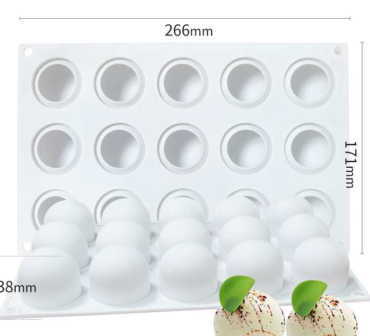 Silicone Mousse Cake Mold for French Desserts and Ice Cream