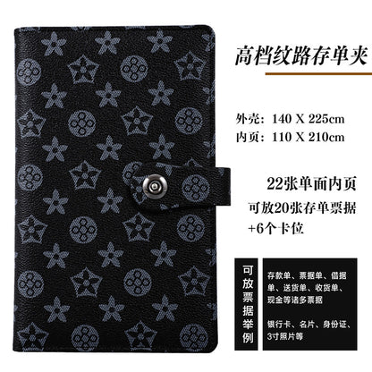 New Leather Textured Bank Document Organizer Wallet