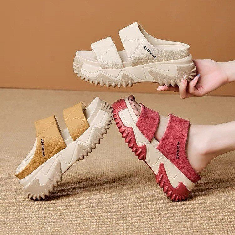 2023 Fashion Vintage Thick-Soled Slide Sandals for Women