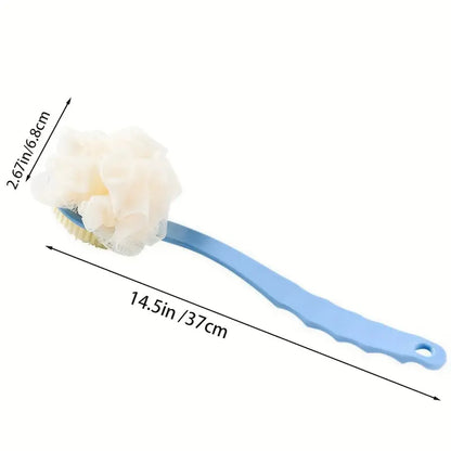 Soft-Bristled Long Handled Bath Brush for Adults