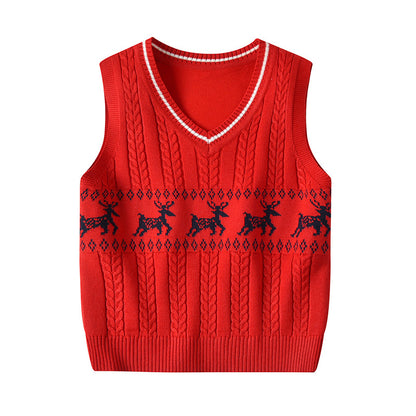 2020 Autumn Winter Korean Kids Knitted Vest for Babies