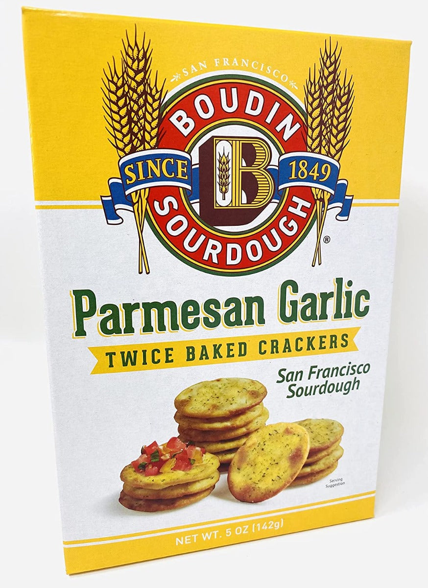 BOUDIN SOURDOUGH: Parmesan Garlic Crackers, 5 oz