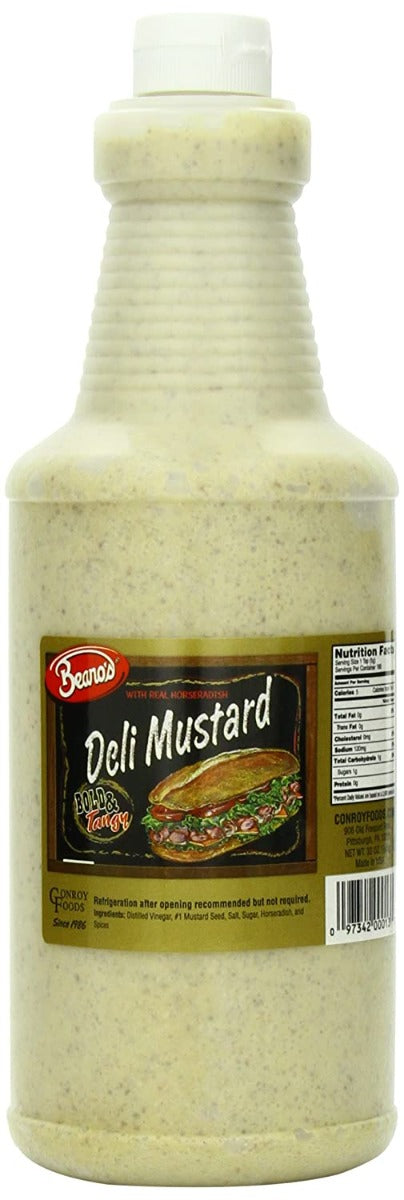 BEANOS: Bold and Tangy Deli Mustard, 32 fo