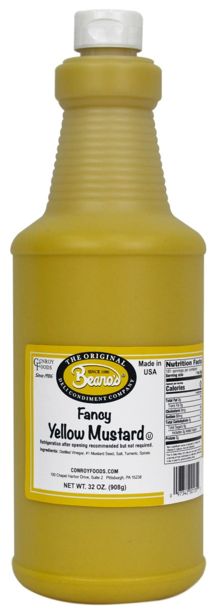 BEANOS: Fancy Yellow Mustard, 32 oz