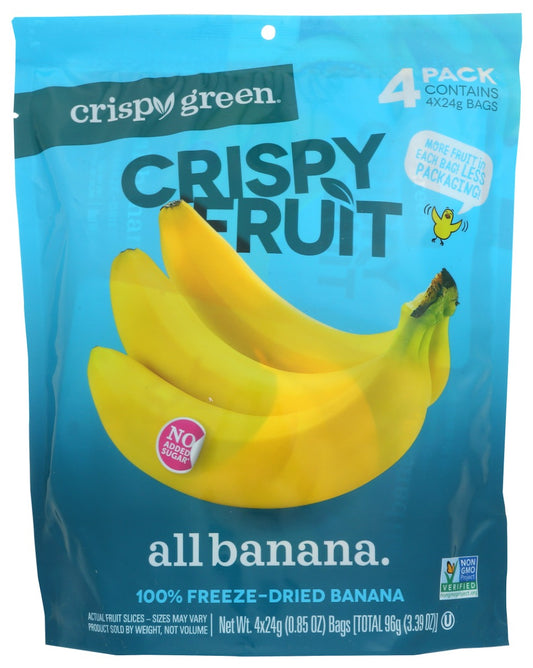 CRISPY GREEN: Banana Crispy Fruit, 3.39 oz