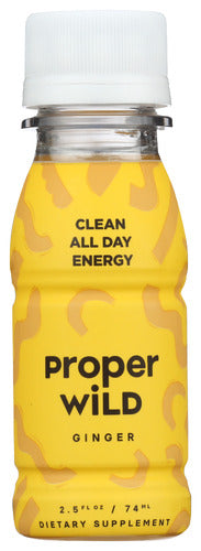 PROPER WILD: Clean All Day Energy Shots Ginger, 2.5 fo