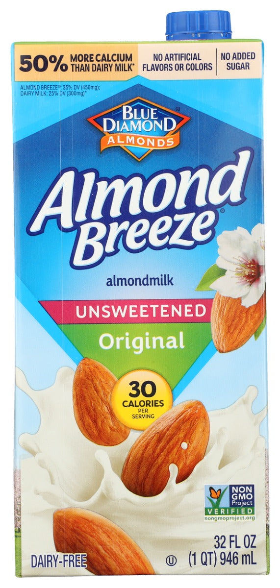 BLUE DIAMOND: Unsweetened Original Almondmilk, 32 fo