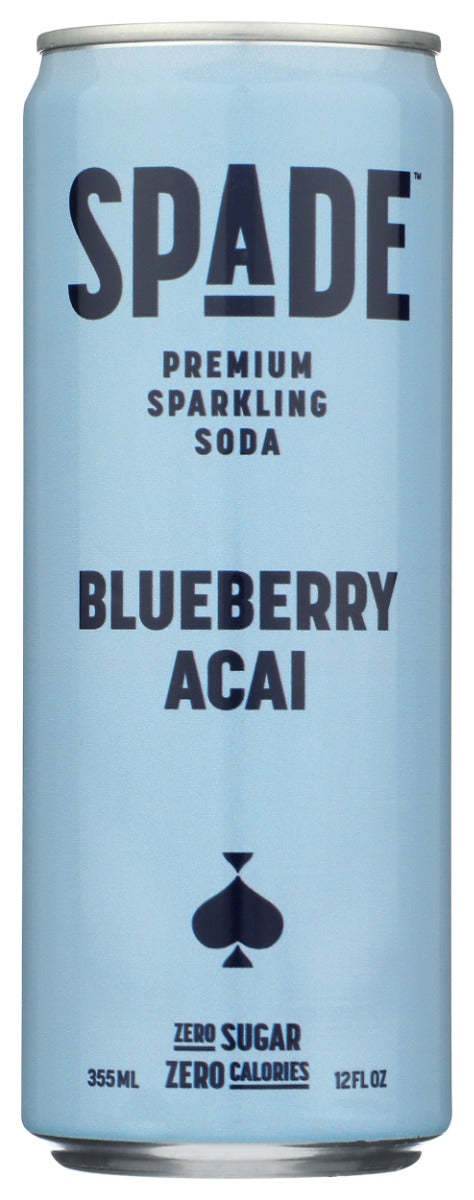 SPADE: Blueberry Acai Soda, 12 fo
