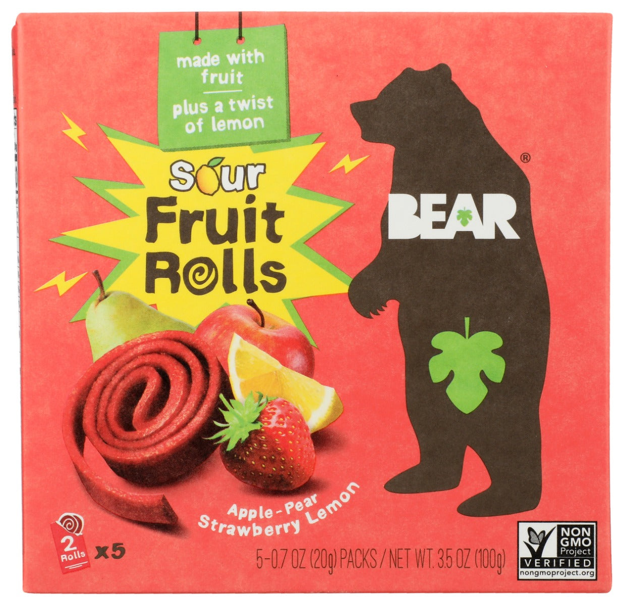 BEAR YOYO: Strawberry Lemon Fruit Rolls, 3.5 oz
