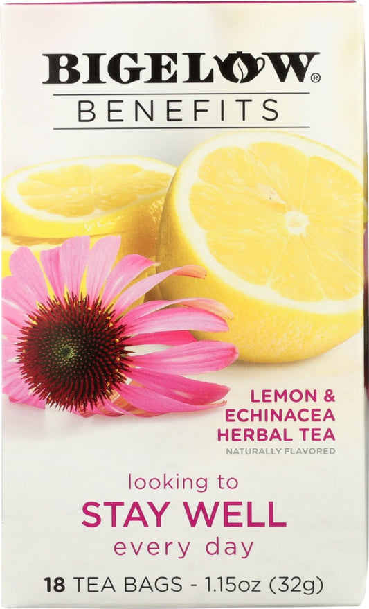 BIGELOW: Stay Well Lemon and Echinacea Herbal Tea, 1.15 oz