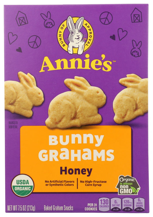 ANNIES HOMEGROWN: Organic Honey Bunny Grahams, 7.5 oz