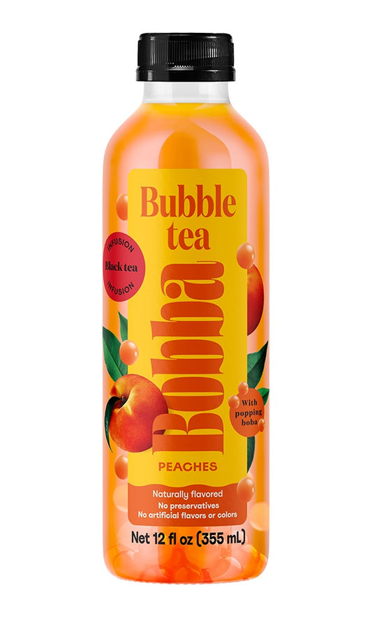 BOBBA: Peaches Bubble Tea, 12 fo