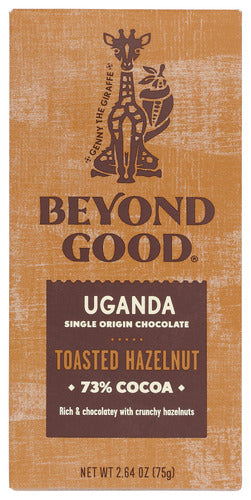 BEYOND GOOD: Toasted Hazelnut Chocolate Bar, 2.64 oz