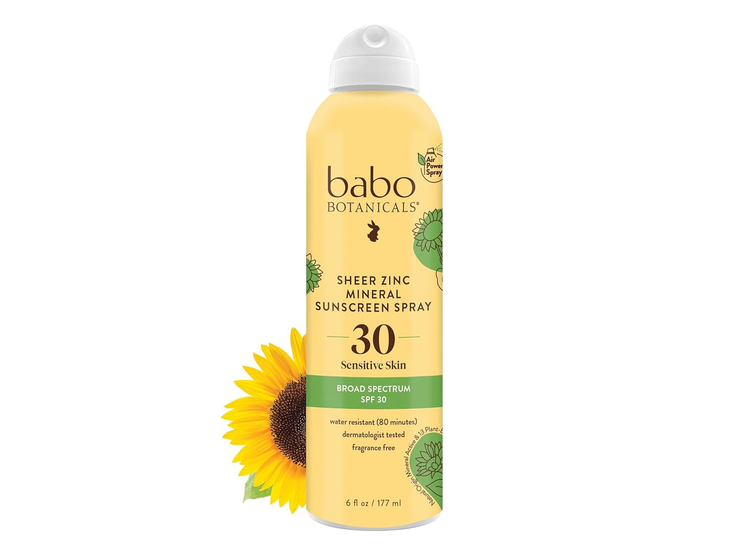 BABOBOTANI: Sheer Zinc Mineral Sunscreen Spray SPF30, 6 oz