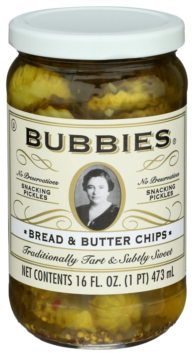 BUBBIES: Bread and Butter Chips Pickles, 16 oz