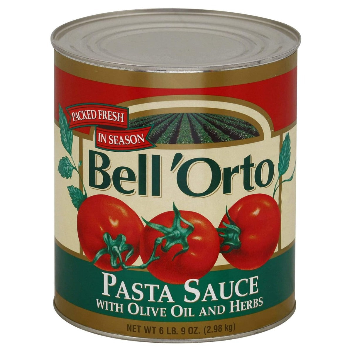 BELL ORTO: Pasta Sauce with Olive Oil and Herbs, 105 oz
