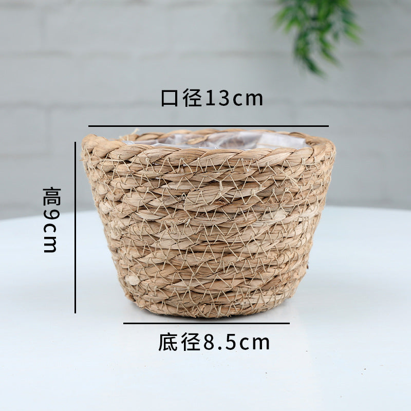 Creative Woven Rattan Flower Basket for Home Decor
