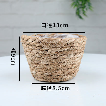 Creative Woven Rattan Flower Basket for Home Decor