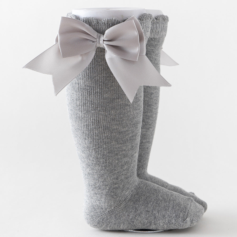 12 Color Spring Autumn Princess Knee-High Baby Socks