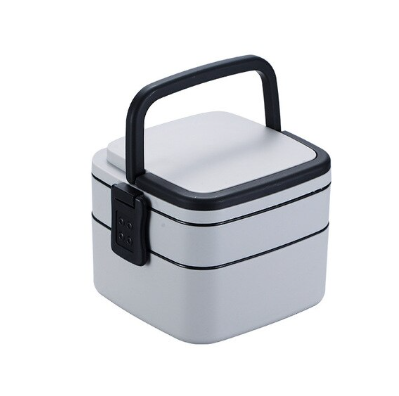 Portable Double-Layer Food Storage Container