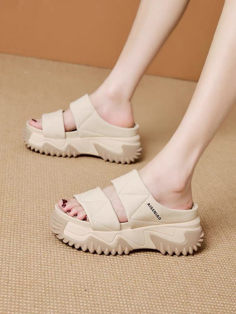 2023 Fashion Vintage Thick-Soled Slide Sandals for Women