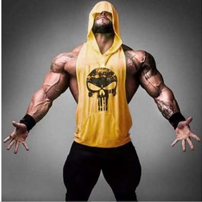 Hooded Skull Bodybuilding Tank Top