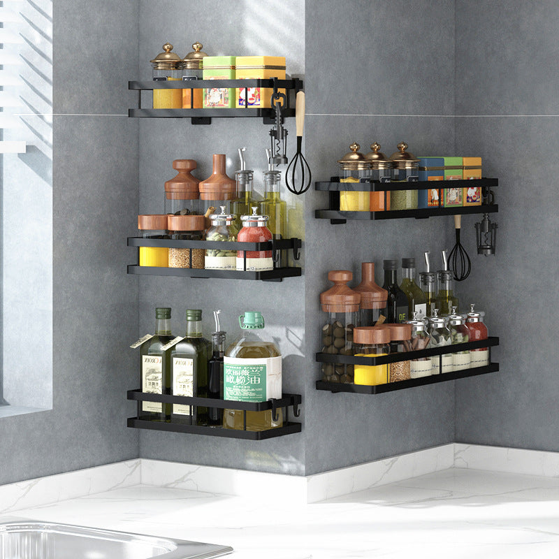 Multifunctional Wall Rack for Spice Storage Organization