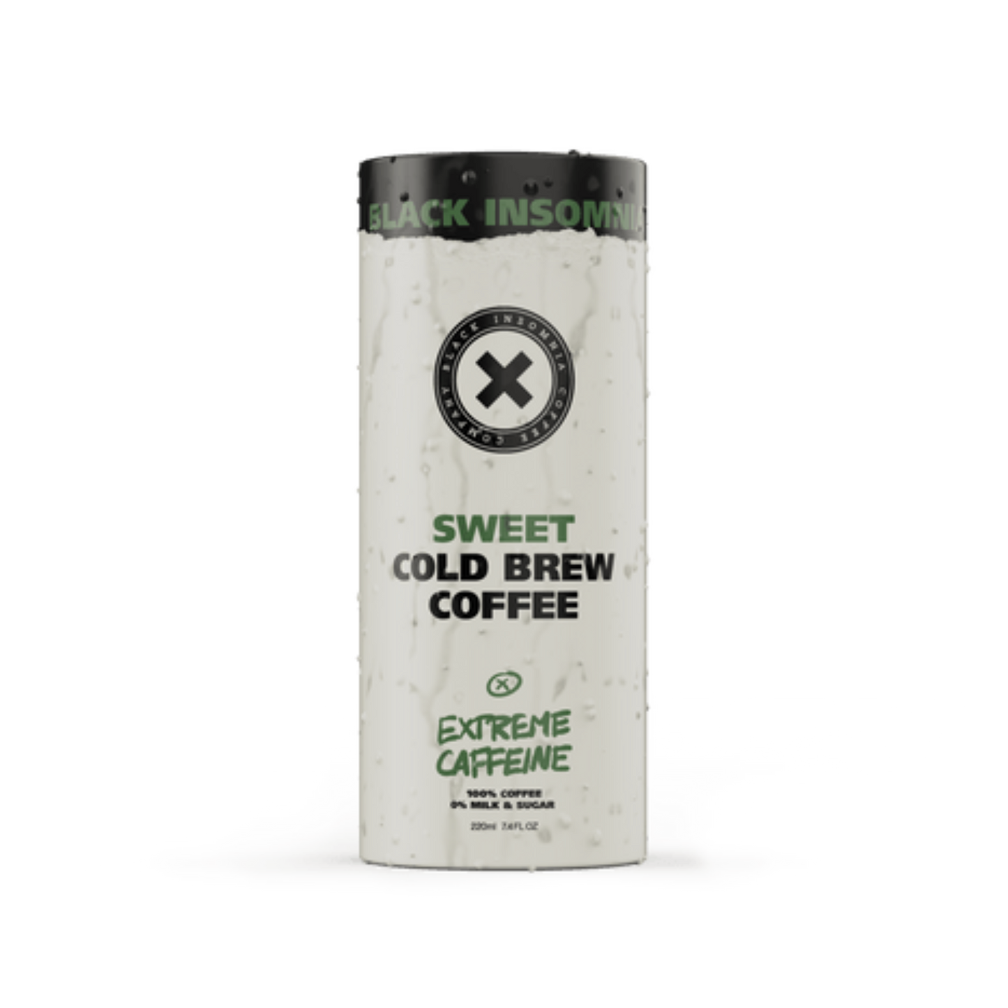 Black Insomnia Coffee Extreme Caffeine Ready To Drink Sweet Cold Brew - 7.4 oz