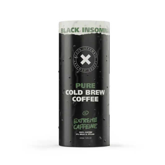 Black Insomnia Coffee Extreme Caffeine Ready To Drink Pure Cold Brew - 7.4 Fl Oz