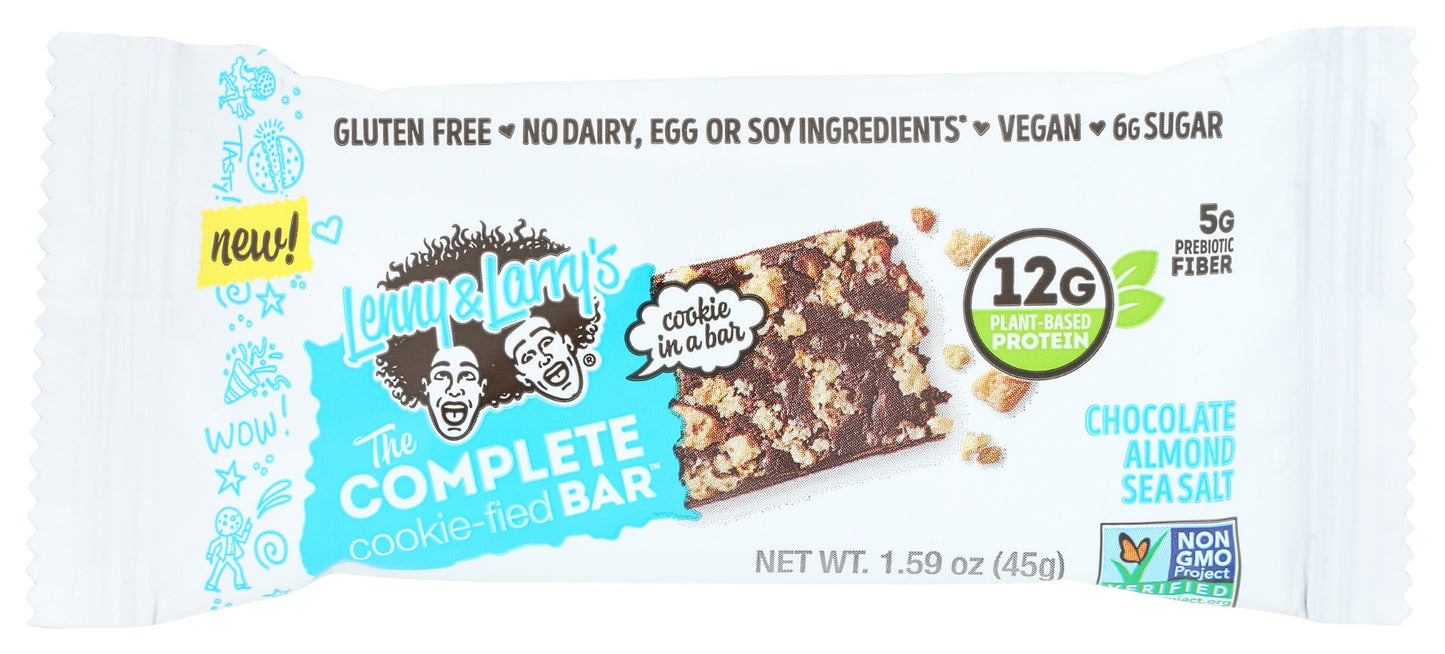 LENNY & LARRYS: Chocolate Almond Sea Salt Cookie Fied Bar, 1.59 oz