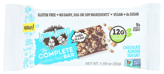 LENNY & LARRYS: Chocolate Almond Sea Salt Cookie Fied Bar, 1.59 oz