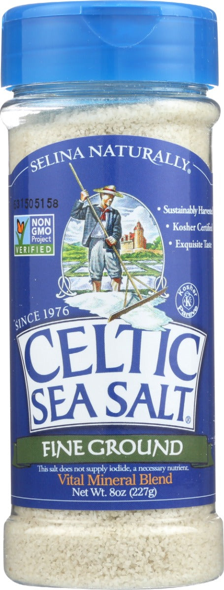 CELTIC: Sea Salt Fine Ground Shaker Jar, 8 oz